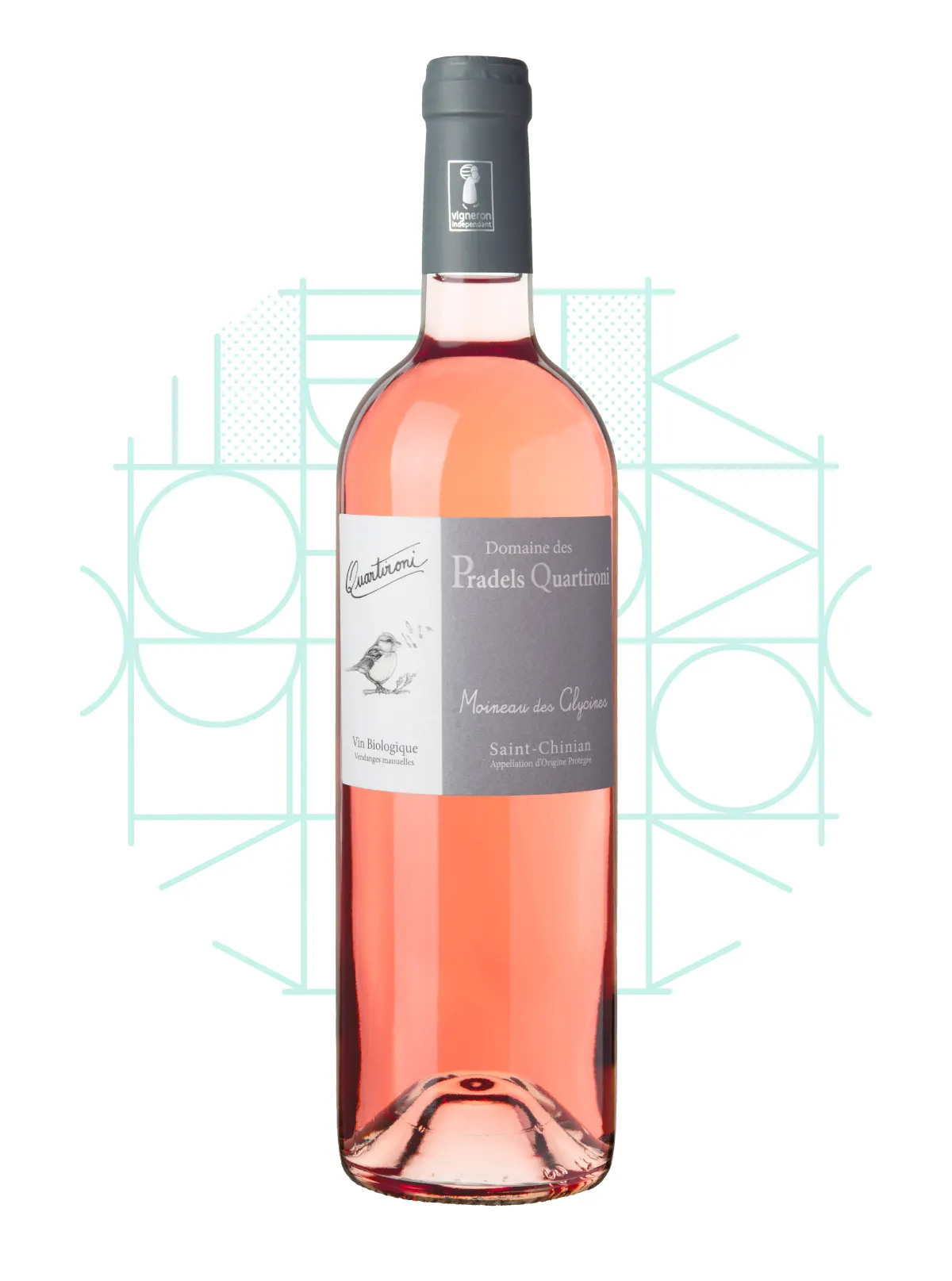 Pradels Quartironi - Vin rosé bio - Cuvée Moineau des Glycines