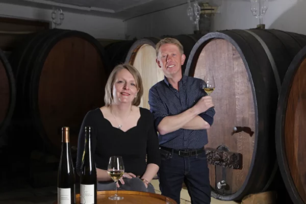 Katia et Etienne Simonis au domaine Simonis