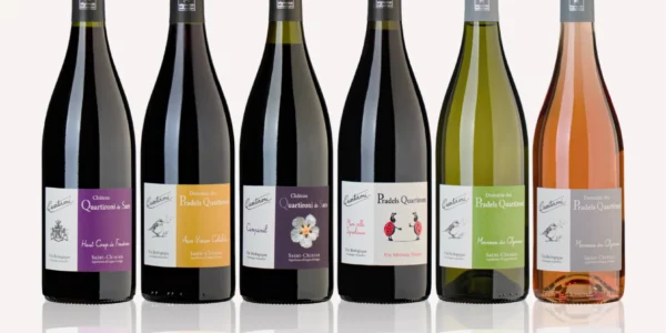 Packshots de bouteilles de vin