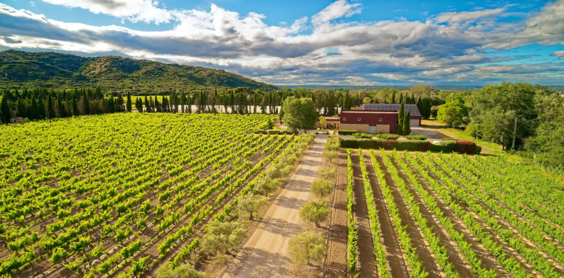 Vue aérienne du Domaine de Poulvarel
