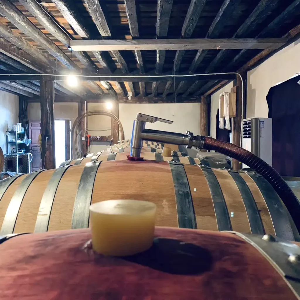Les fûts du Domaine Terres des Âmes