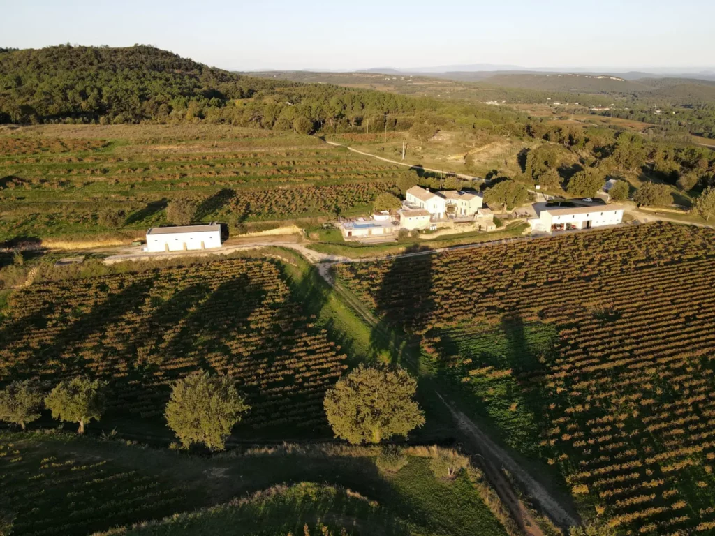 Vue aérienne du Mas des Terrasses