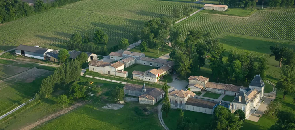 Vue a&eacute;rienne du Ch&acirc;teau Malfard