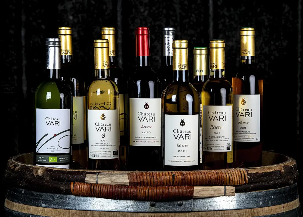 Les cuv&eacute;es du Ch&acirc;teau Vari