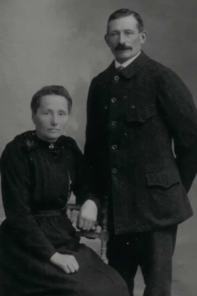 Champagne Nowack - Portrait d’archives d’un couple de la famille Nowack