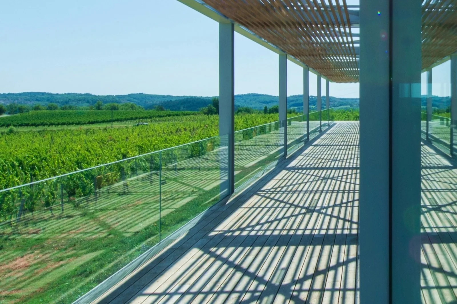 Château de Chambert - Terrasse panoramique surplombant le vignoble