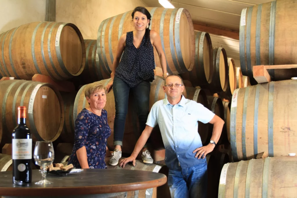 Château Haut-Monplaisir - La famille Fournié au chai