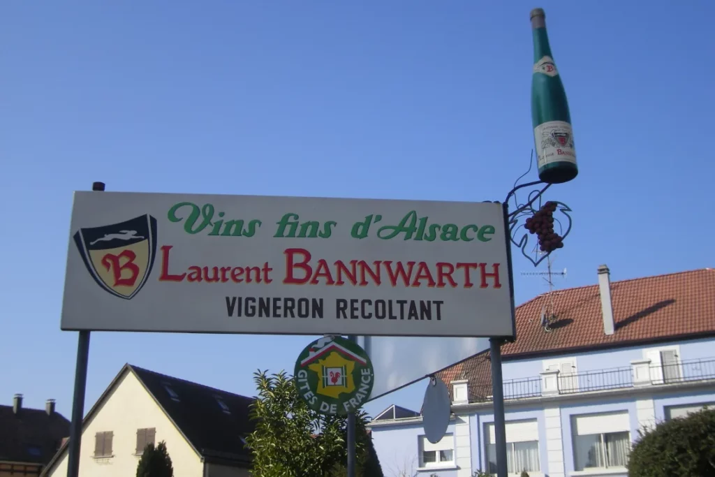 Domaine Laurent Bannwarth - Enseigne du vigneron récoltant à Obermorschwihr