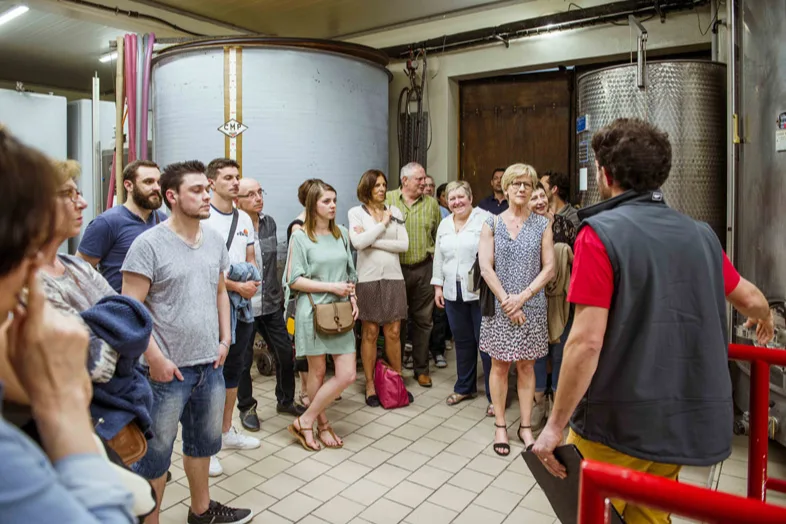 Domaine Verret - Visite de la cuverie avec un groupe