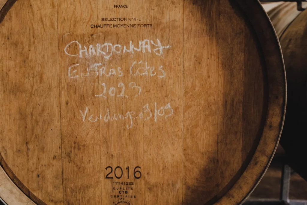 La Grange de NA - Barrique de chardonnay 2023 marquée à la craie