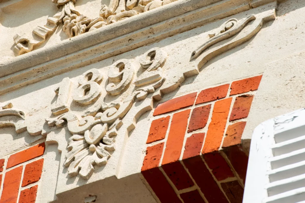 Champagne Adeline Martin - Façade de la maison familiale, datée de 1892 dans la pierre