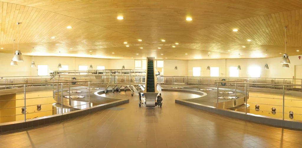 Château de La Dauphine - Le cuvier circulaire à gestion gravitaire