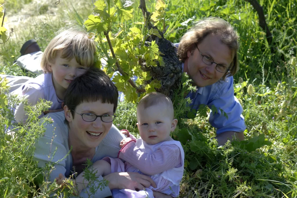 Château Feely - La famille Feely dans ses vignes en 2006