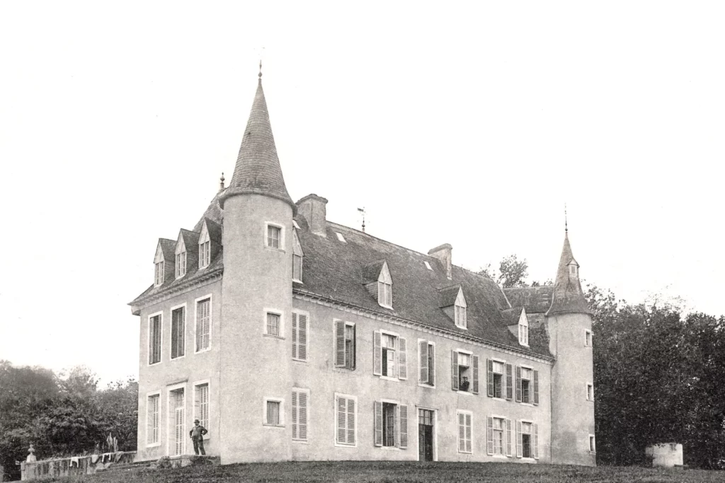 Château Lafitte - Le château photographié en noir et blanc