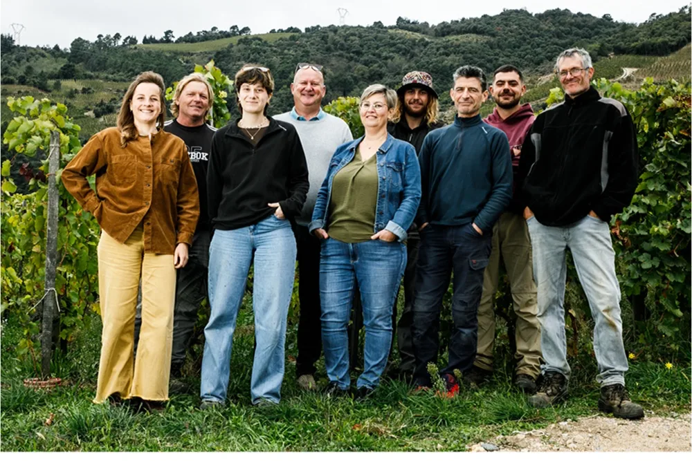 Domaine Alain Voge - L’équipe du domaine réunie dans les vignes