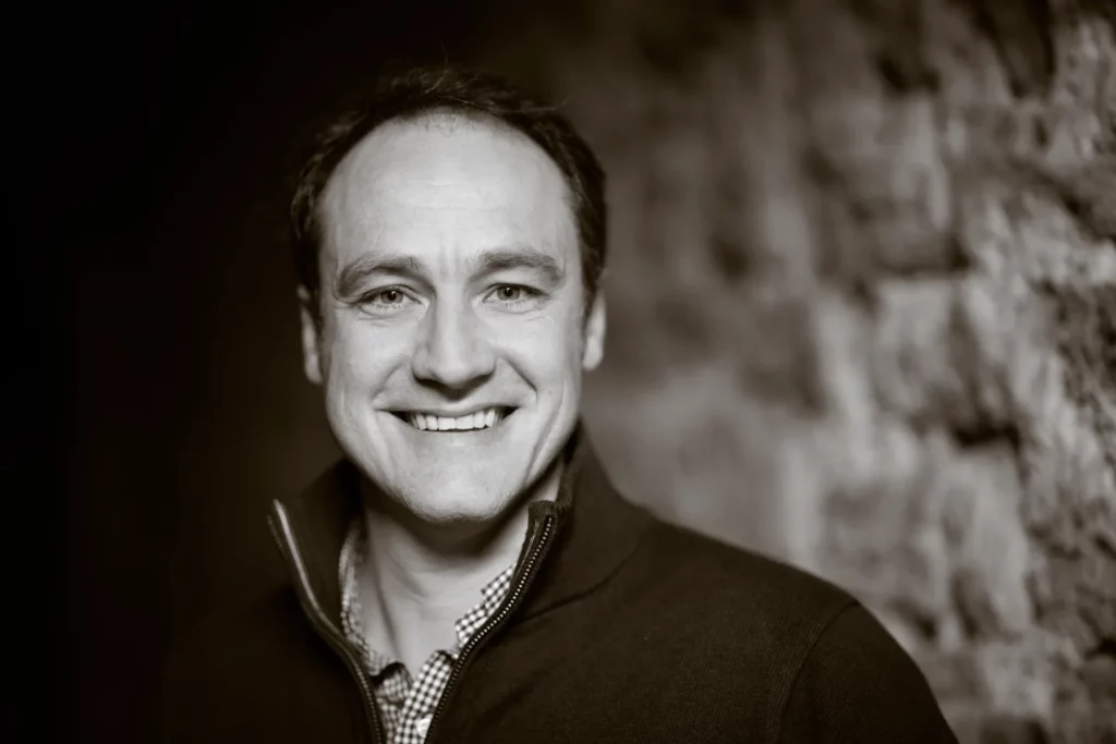 Domaine Benoit Badoz - Portrait en noir et blanc de Benoit Badoz