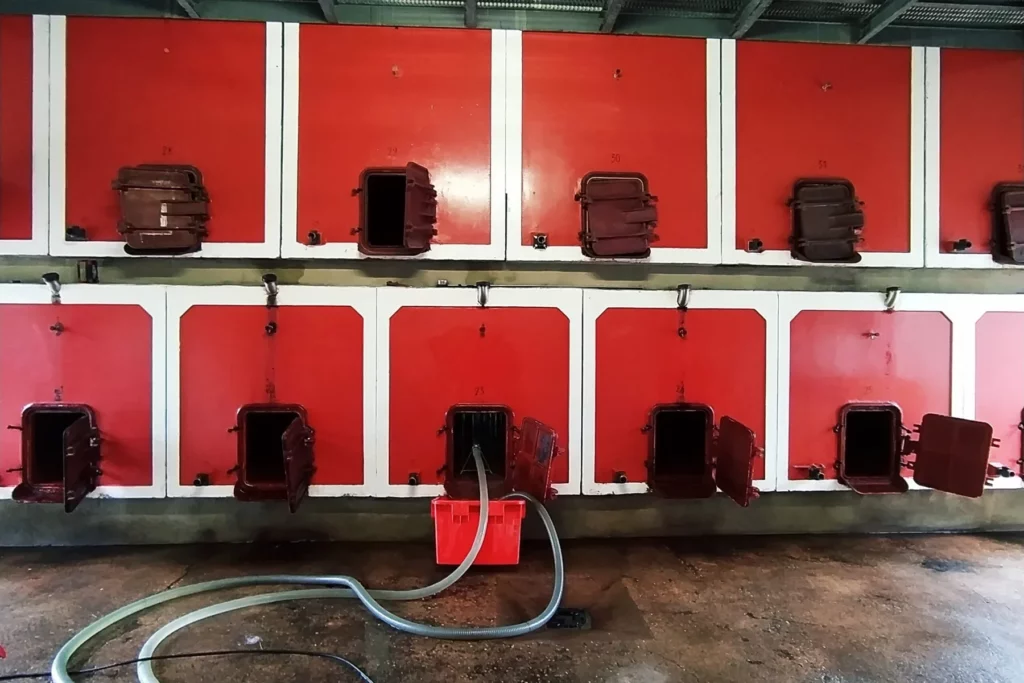 Domaine Matray & Filles - Les cuves rouges du cuvage familial