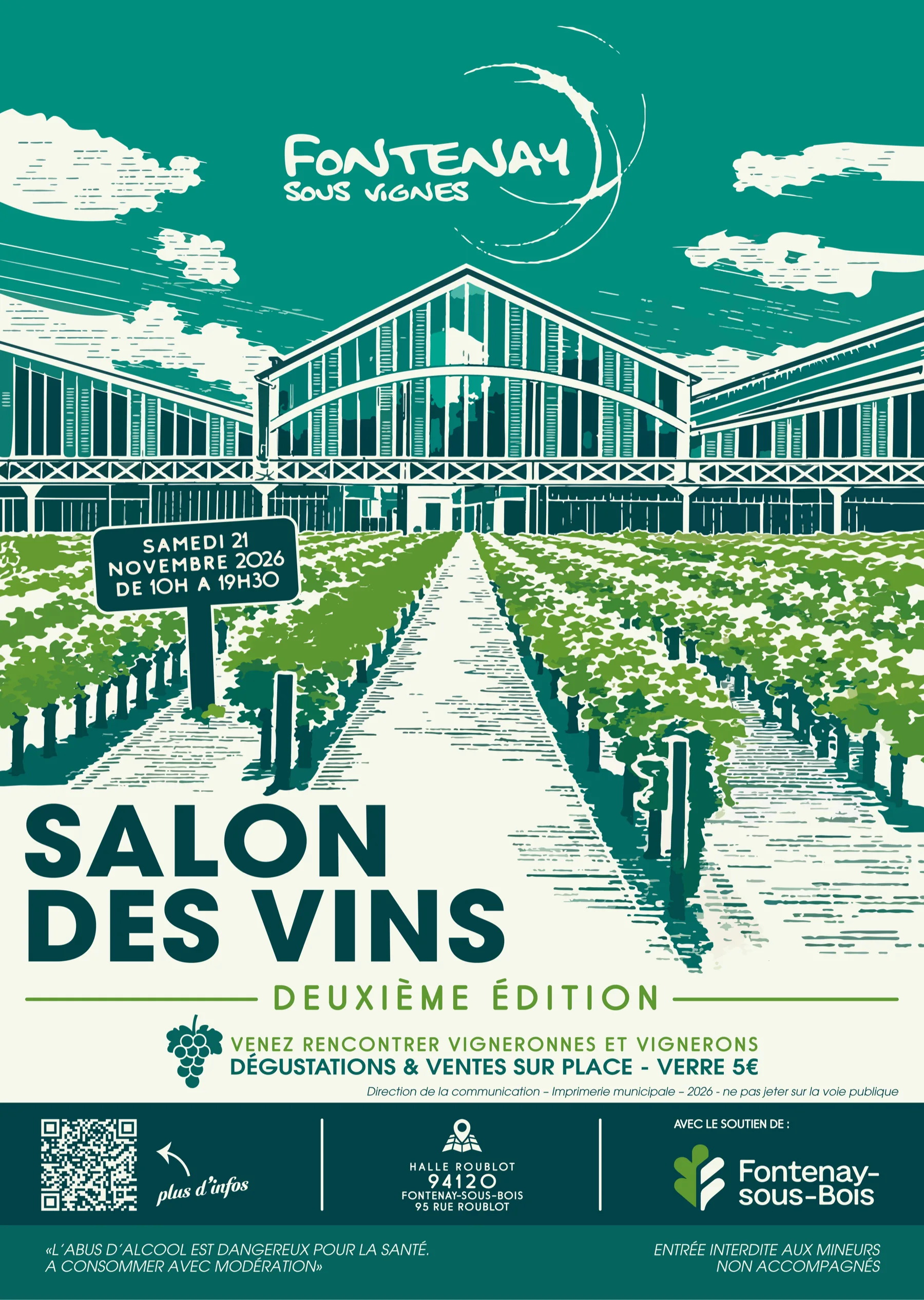 Fontenay Sous Vignes 2026 - Affiche officielle de la 2e édition à la Halle Roublot
