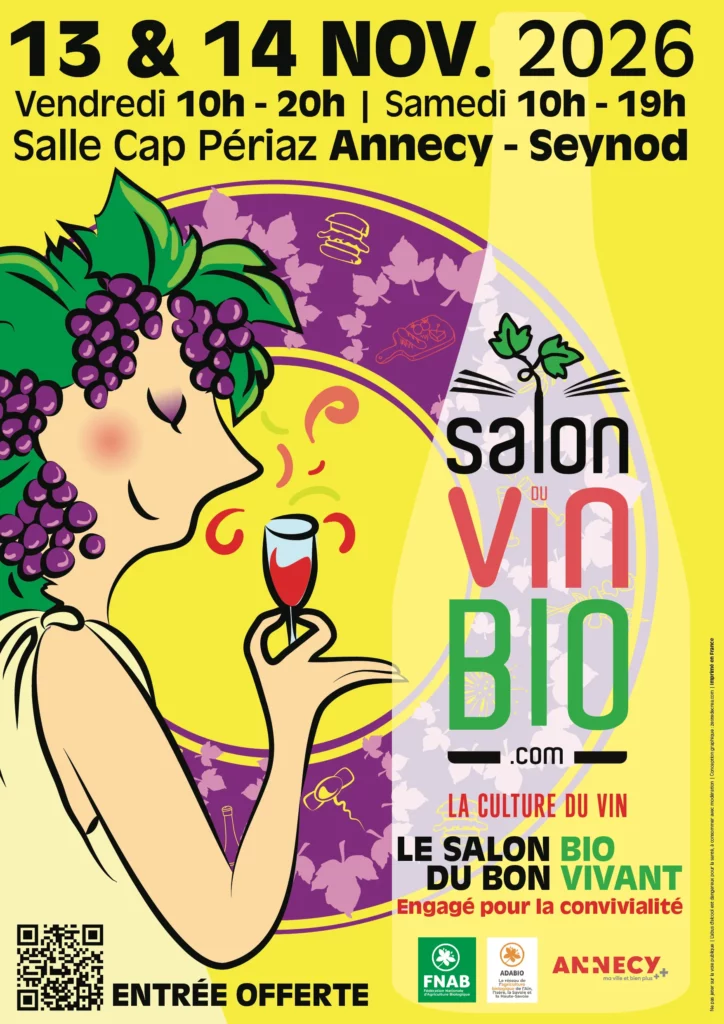 Affiche : Salon du Vin Bio d’Annecy